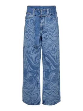 Esther Hope Print - Medium Blue Denim