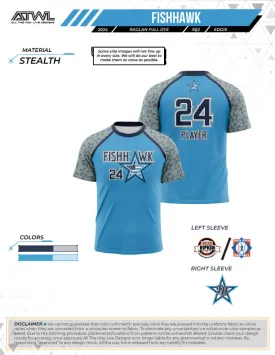 Fishhawk Carolina All Stars Mens  Full dye Replica Jersey