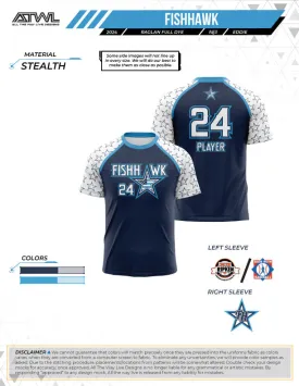 Fishhawk  Navy All Stars Mens Full dye Replica Jersey