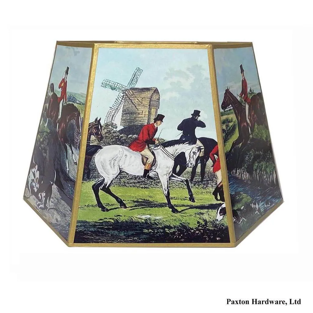 Fox Hunt Lamp Shades, 14 inch