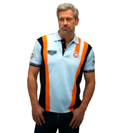 GrandPrix Originals Men's Gulf Racing Team Polo - Gulf Blue