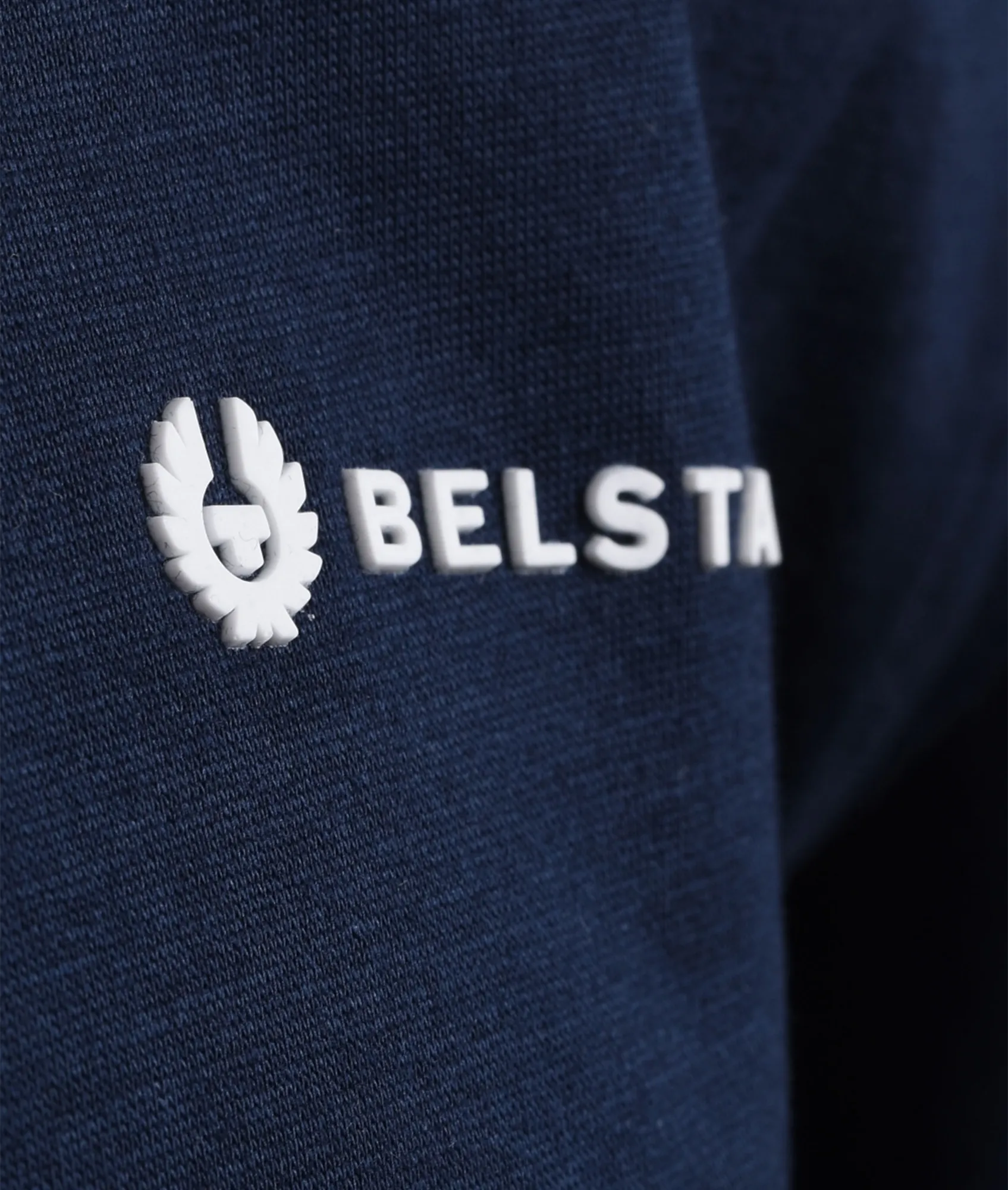 Graph Zip Polo Shirt - Navy