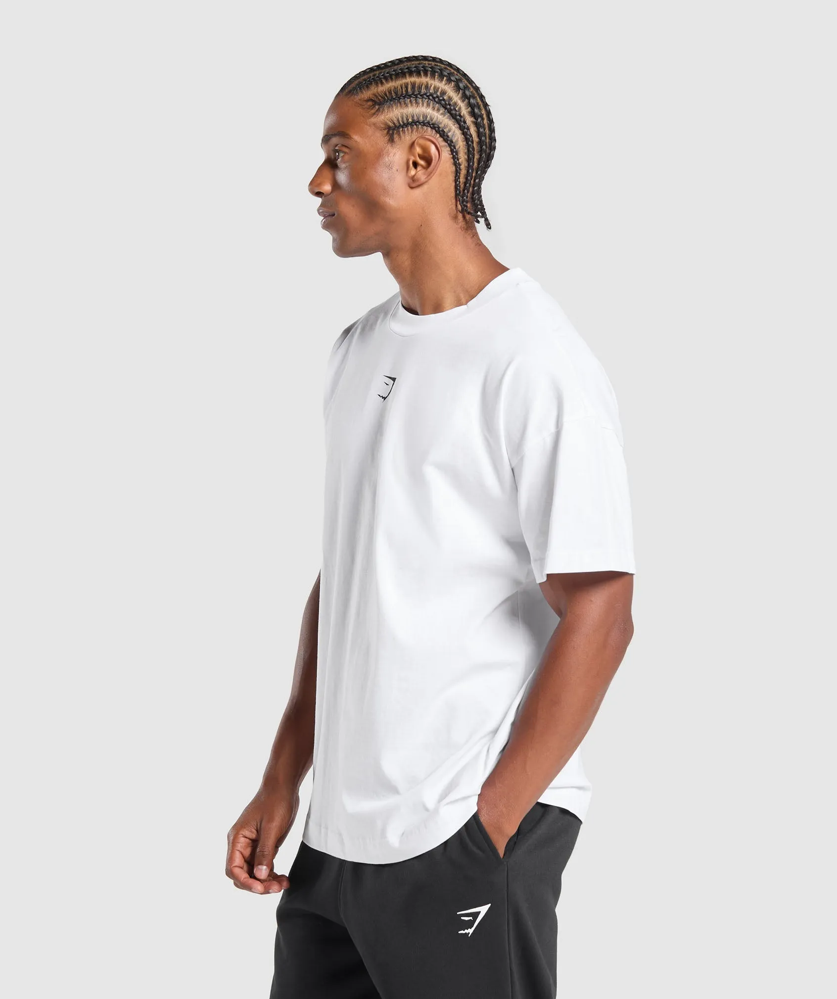 Gymshark British Lifting Goods Graphic T-Shirt - White