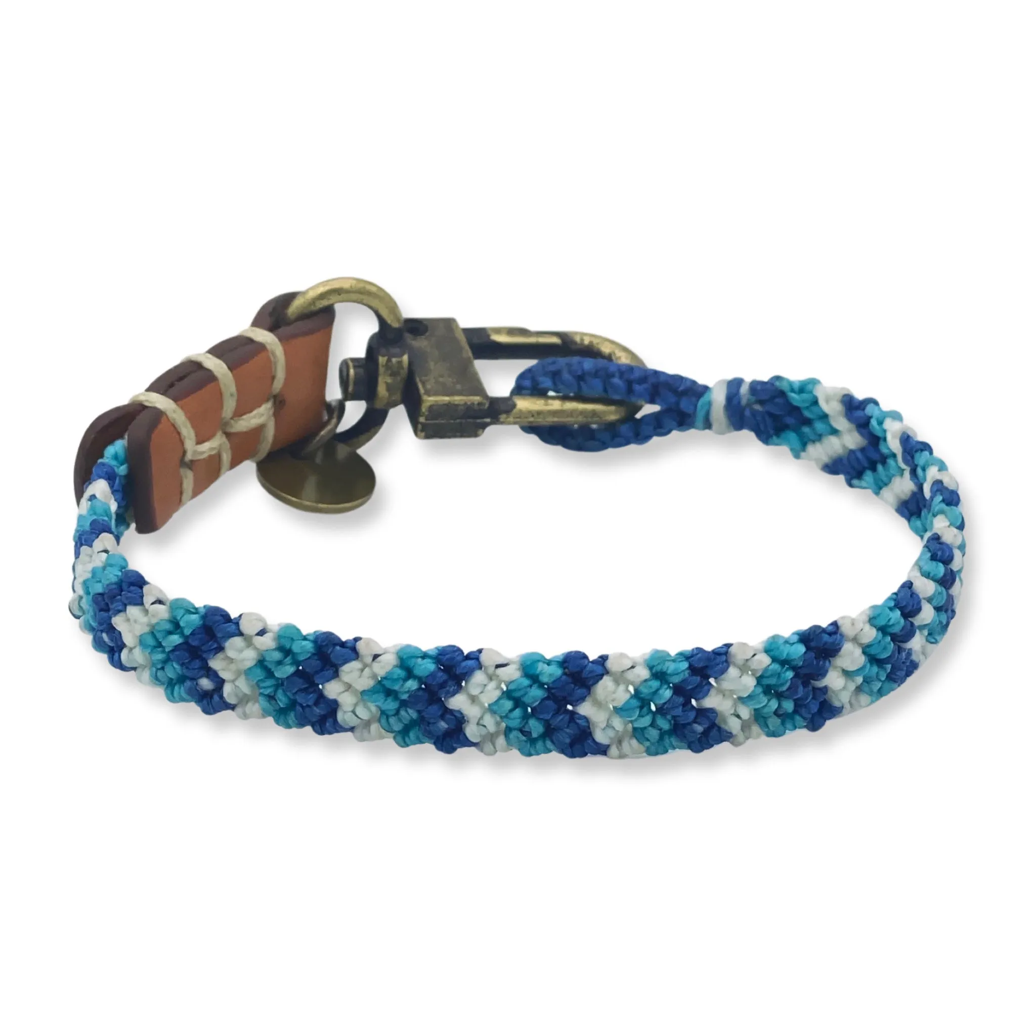 Hand-knotted Stripe Chevron Bracelet