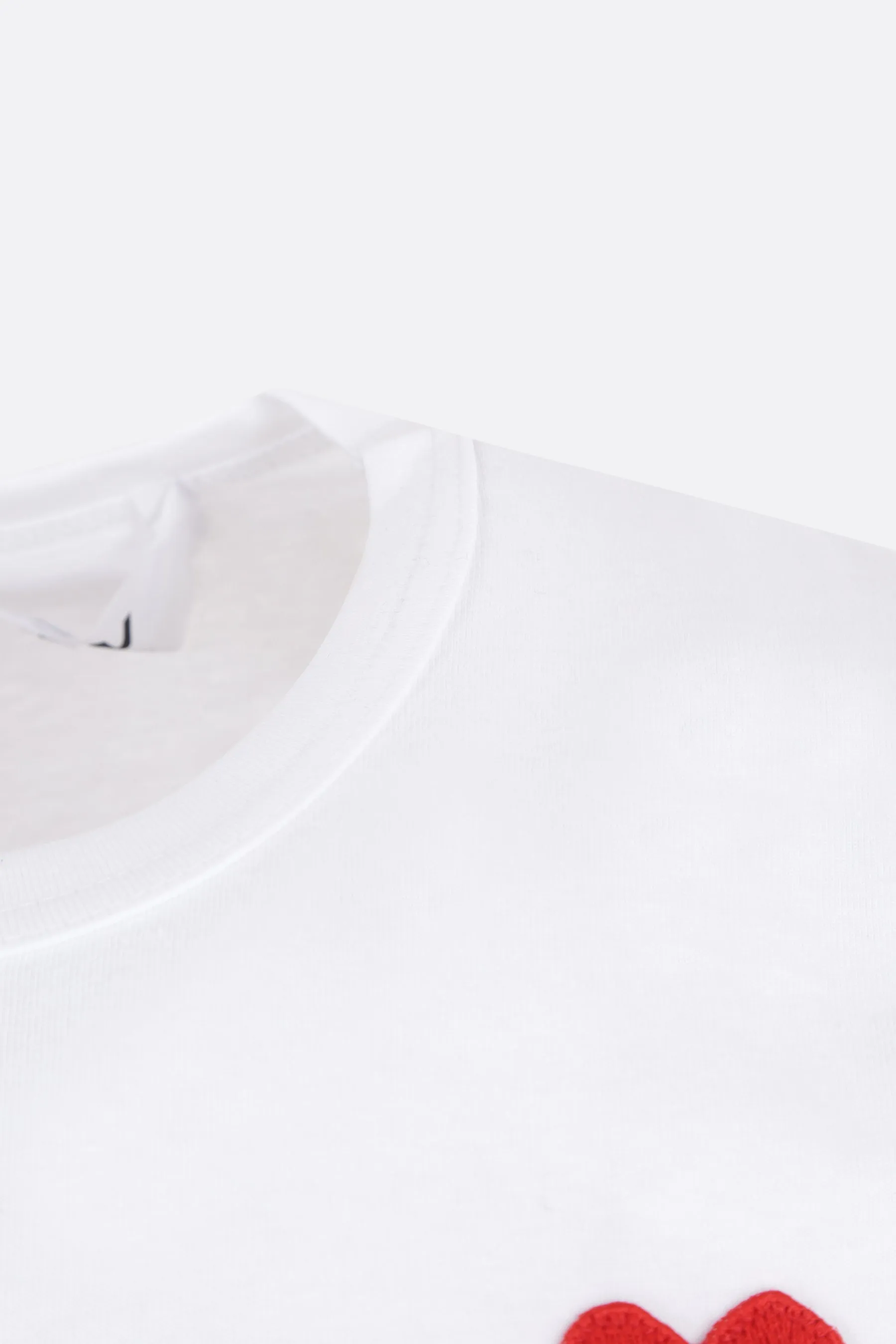 heart logo-detailed cotton t-shirt