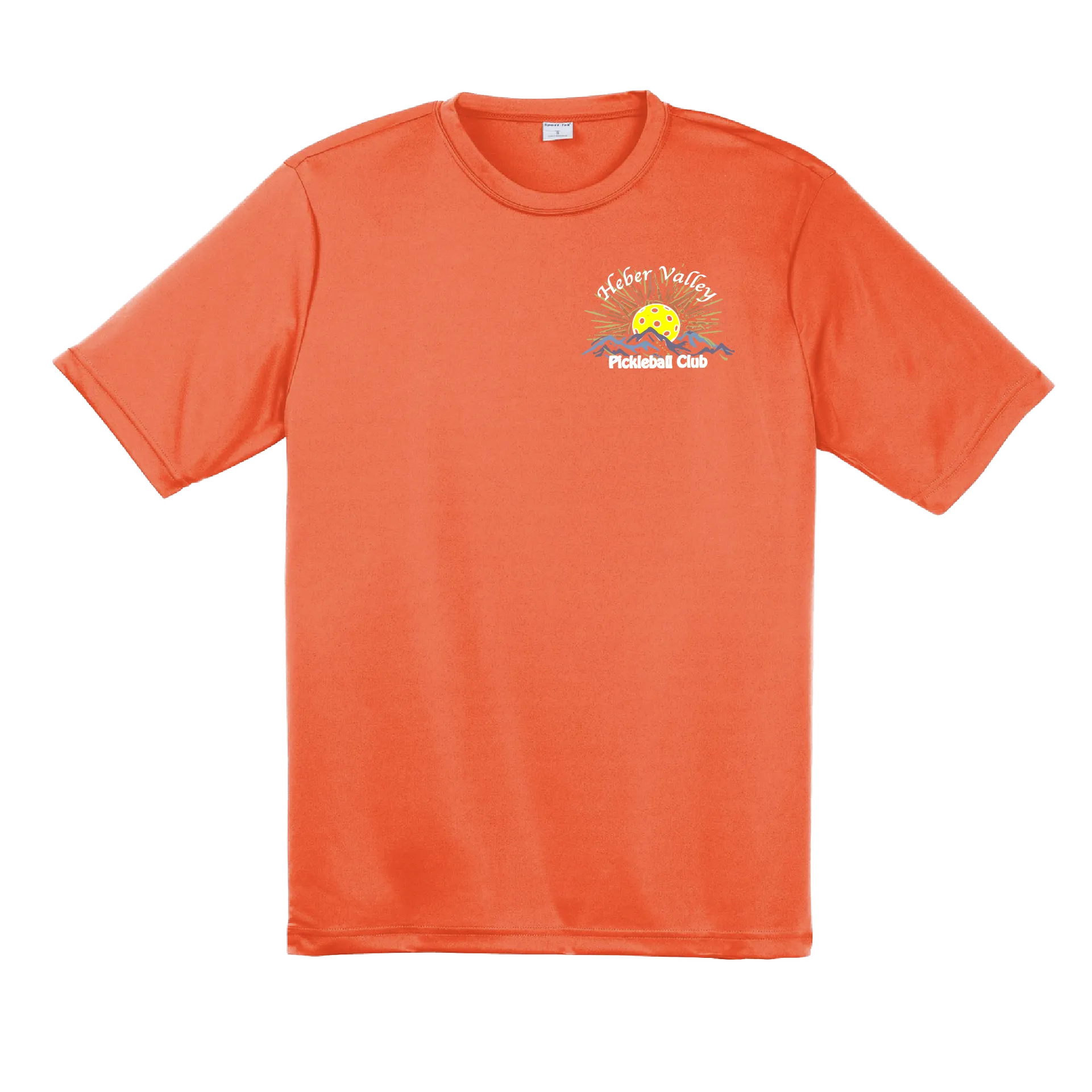 Heber Valley Pickleball Club (Small) | Men's Short Sleeve Pickleball Shirt | 100% Polyester