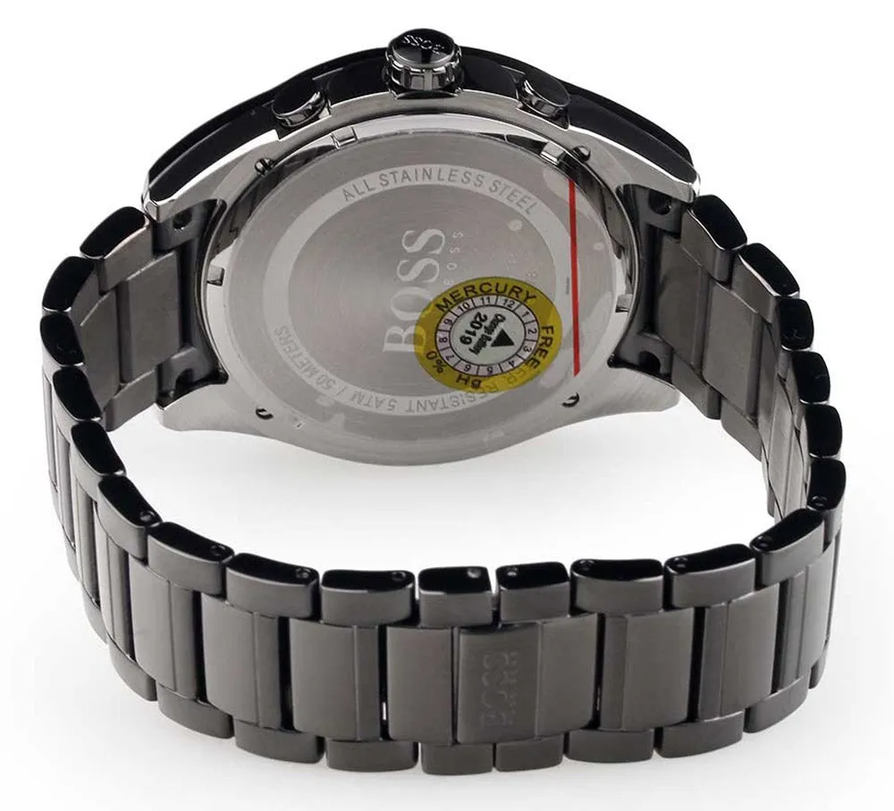Hugo Boss Onyx Chronograph Gray Dial Date Mens Watch 1513364