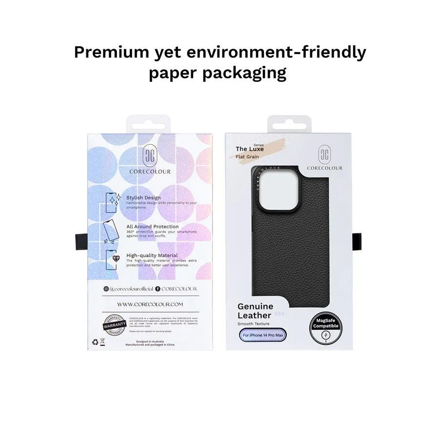 iPhone 12 Pro Max Black Genuine Leather Phone Case