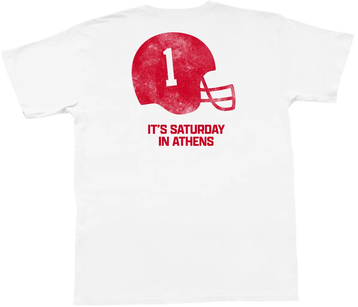 It's Saturday In Athens Short Sleeve Pocket Tee