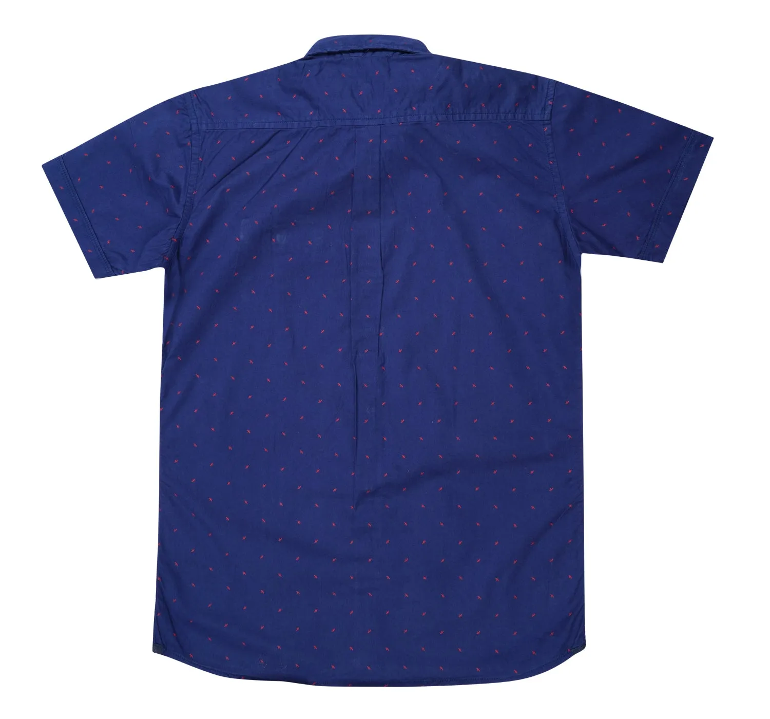 JDC Boy's Royal Blue Printed Shirt