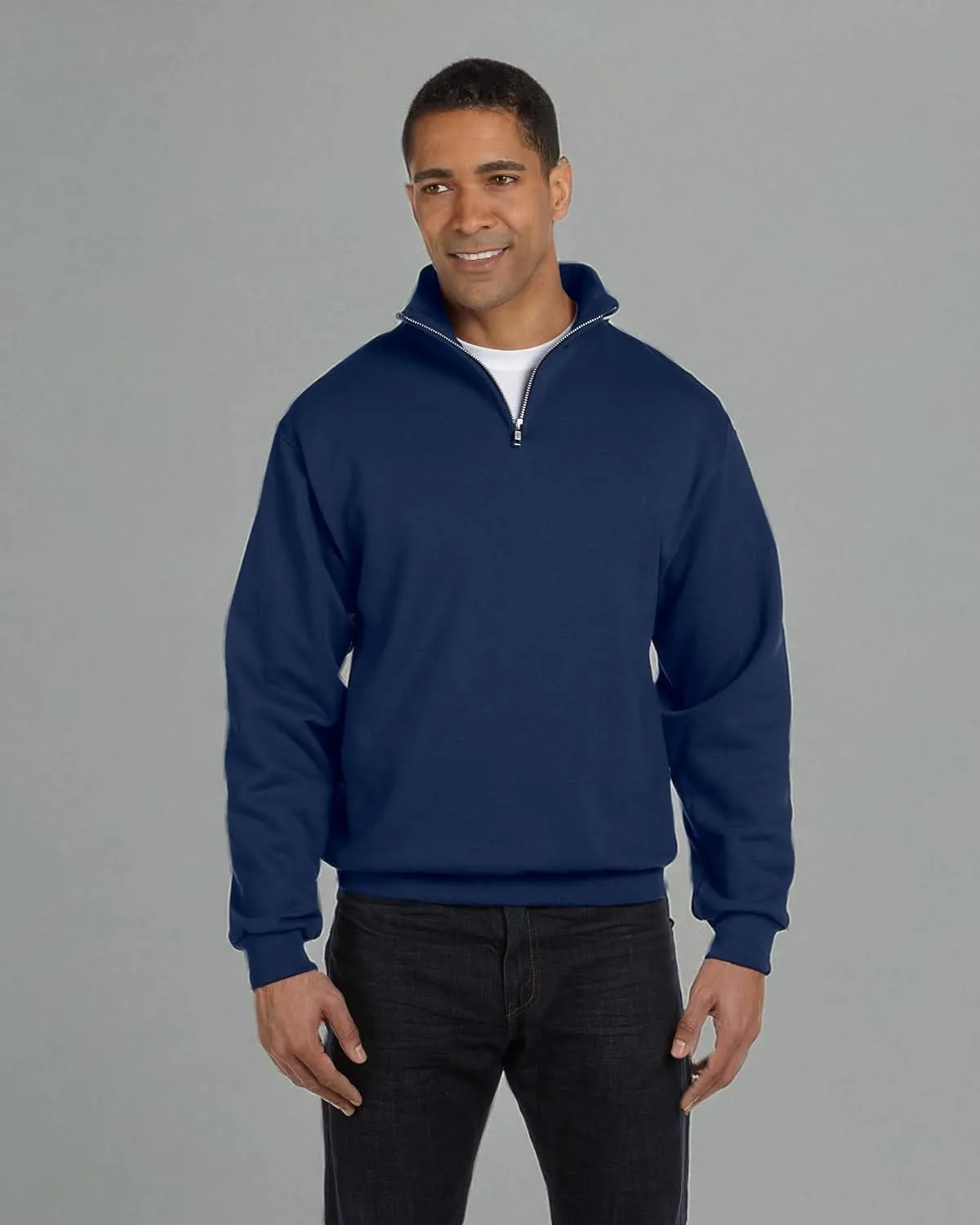 Jerzees 50/50 NuBlend Quarter-Zip Cadet Collar Sweatshirt