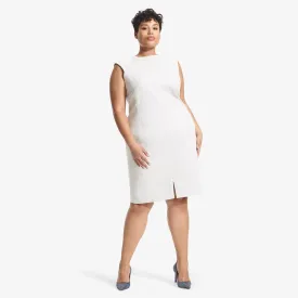 Katie Dress - Twill Ponte :: Light Heather Gray