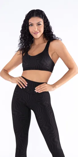 Licorice Swirl - Angel Sports Bra [Final Sale]