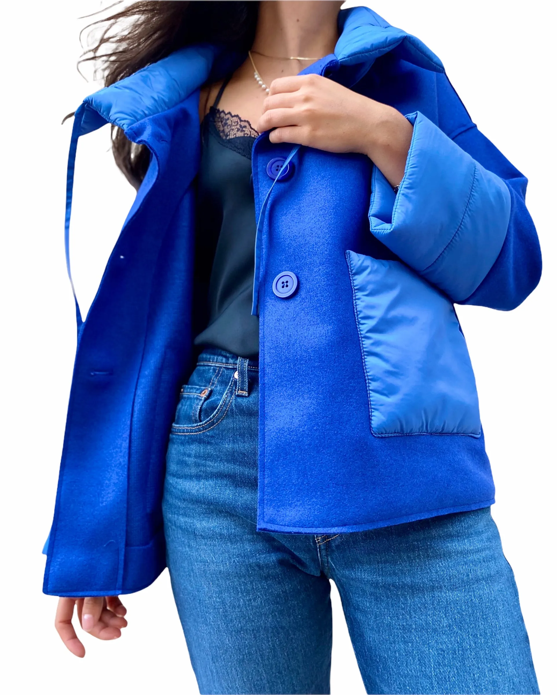Maryley blue royal short jacket