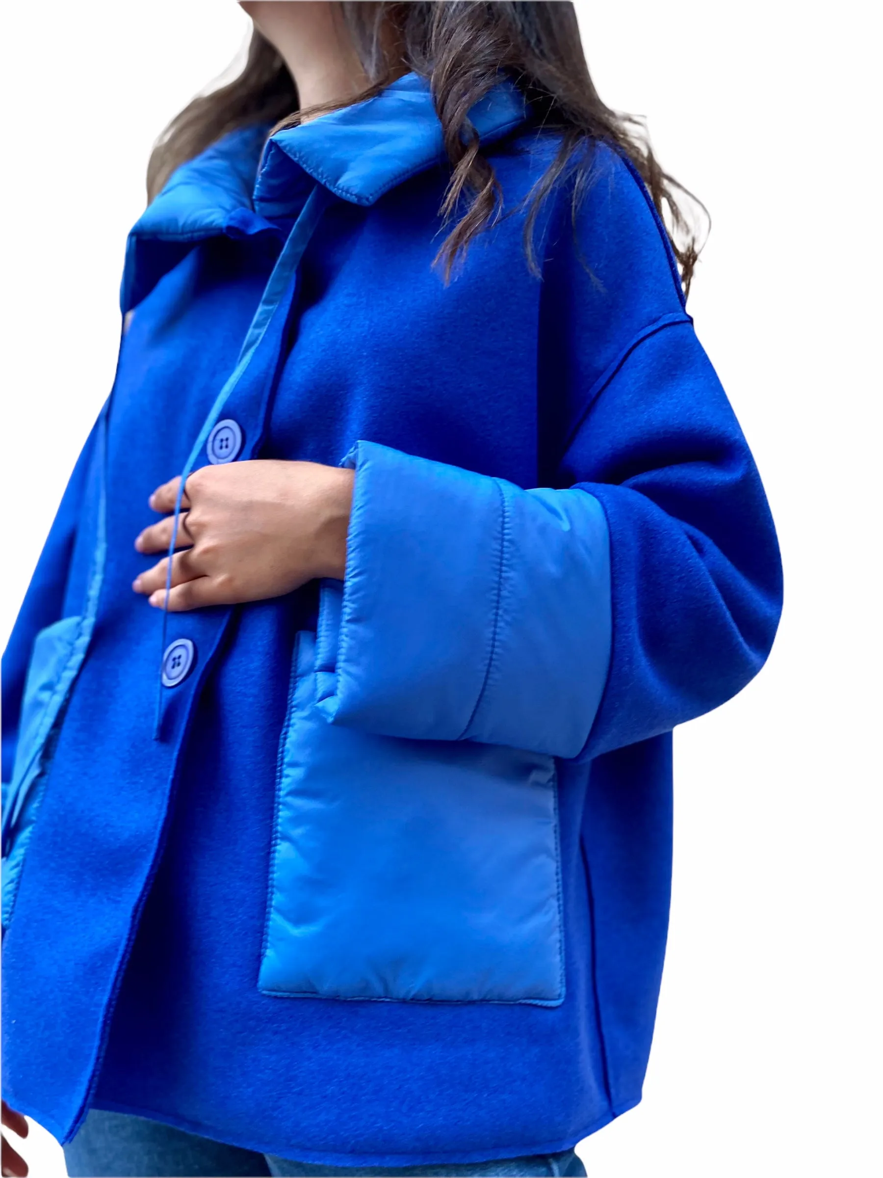 Maryley blue royal short jacket