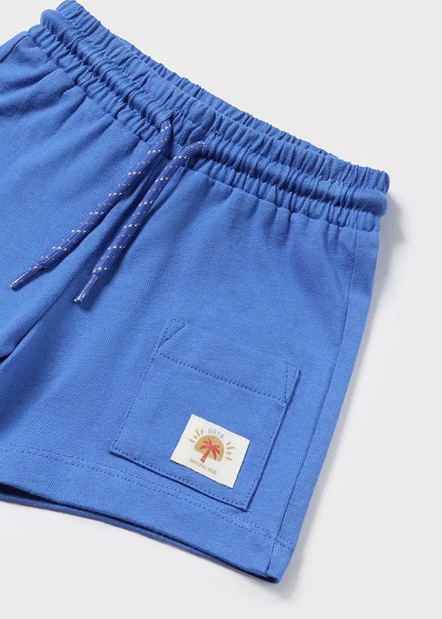 Mayoral 1657 032 - Off-white Blue Short Set