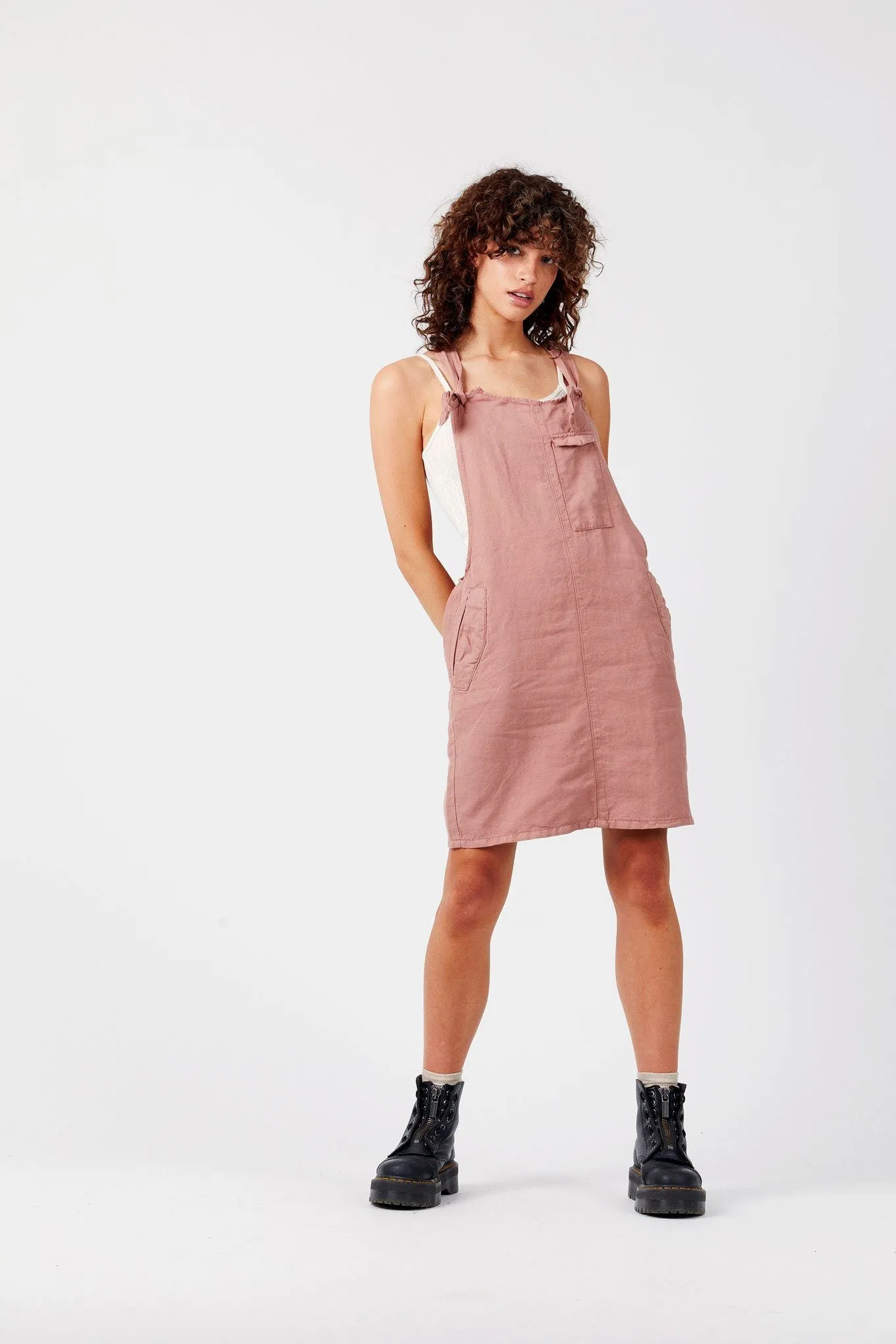 PEGGY Pink - Organic Cotton Dress by Flax & Loom