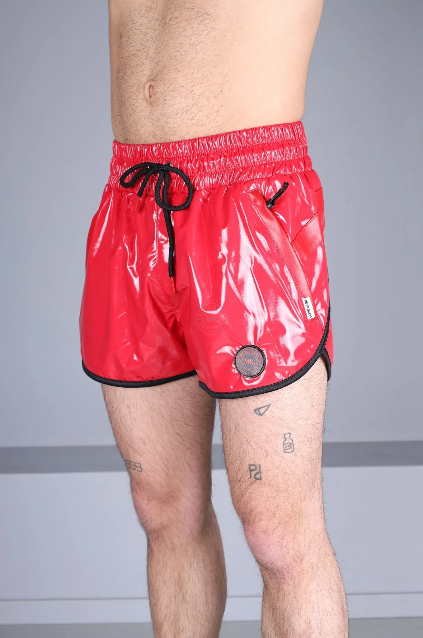 PVC 24 Tracksuit Mini Short – Red