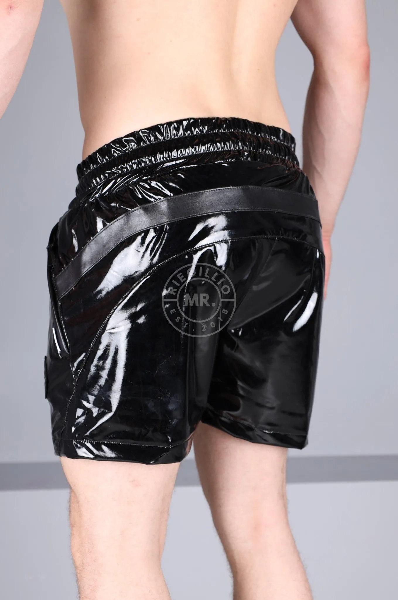 PVC 24 Tracksuit Short – Black