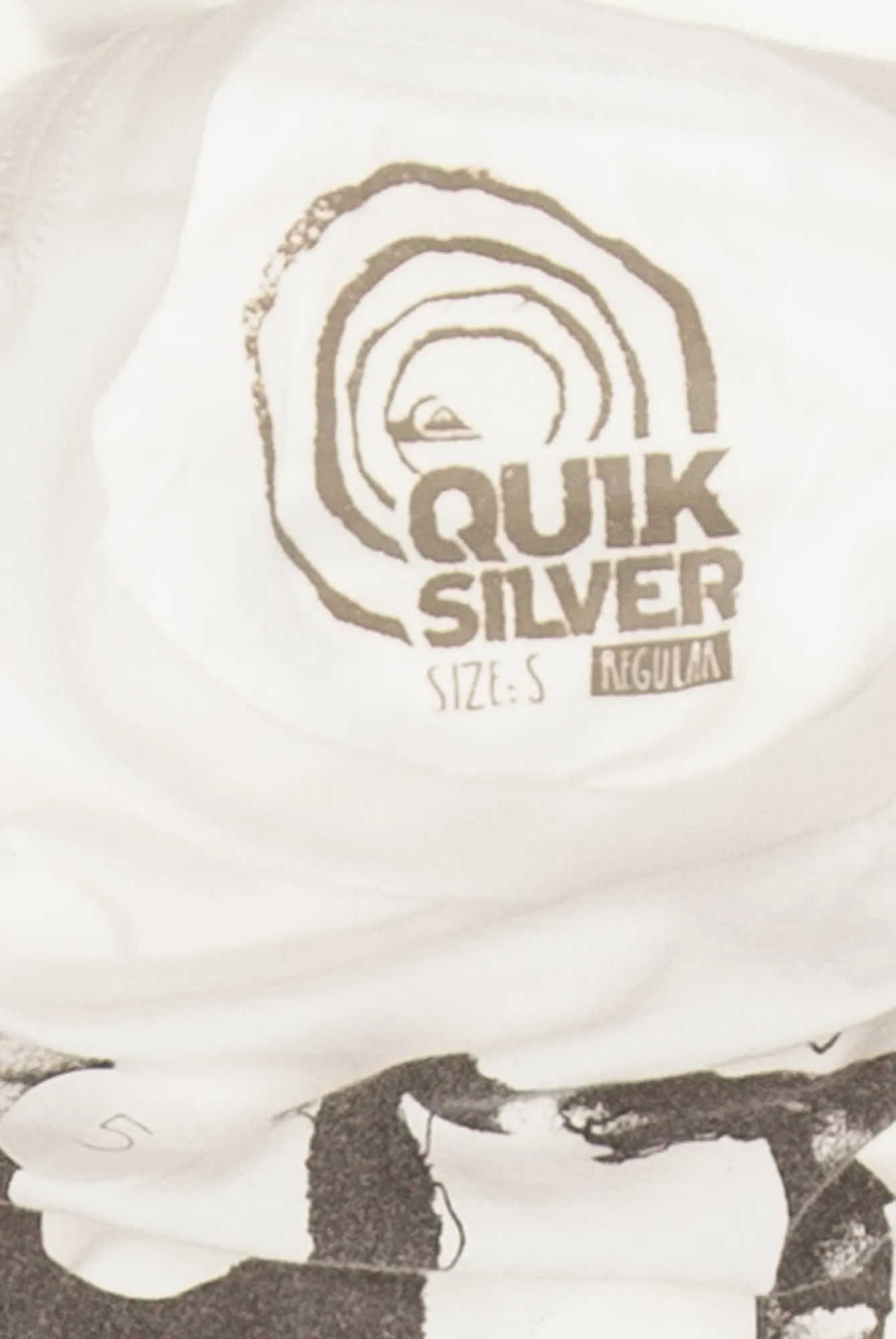 Quiksilver - White Short Sleeve Graphic T Shirt - S