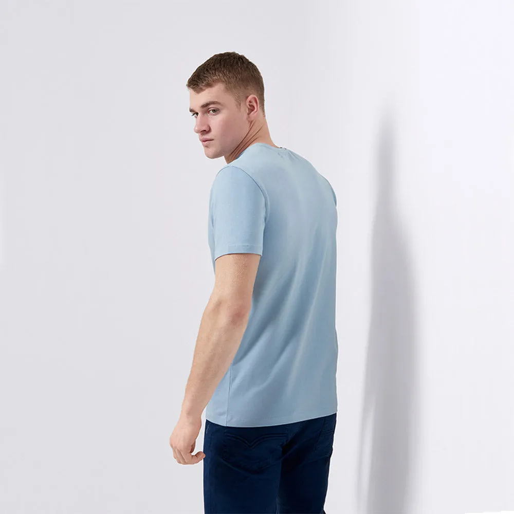Remus Uomo Stretch Cotton Tee - Sky Blue
