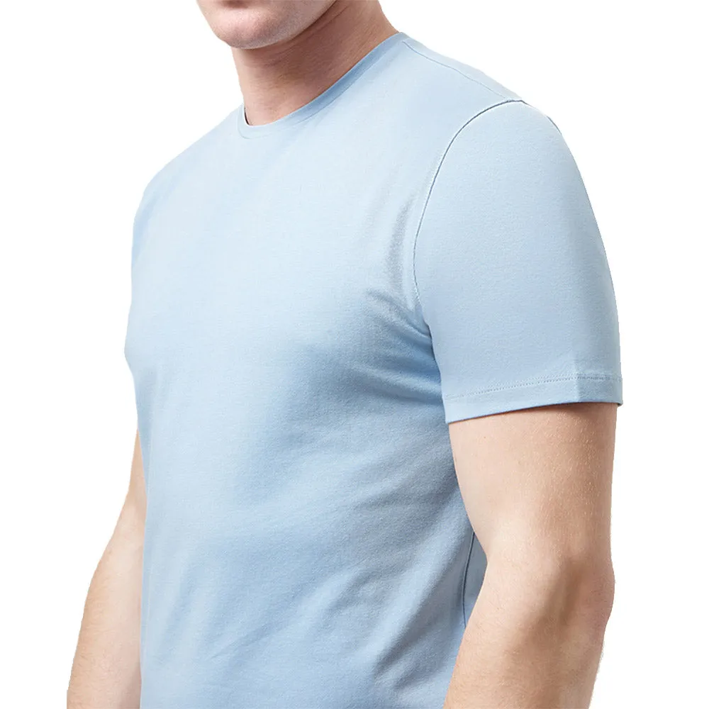 Remus Uomo Stretch Cotton Tee - Sky Blue