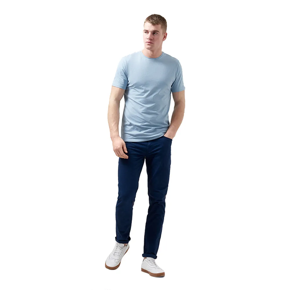 Remus Uomo Stretch Cotton Tee - Sky Blue