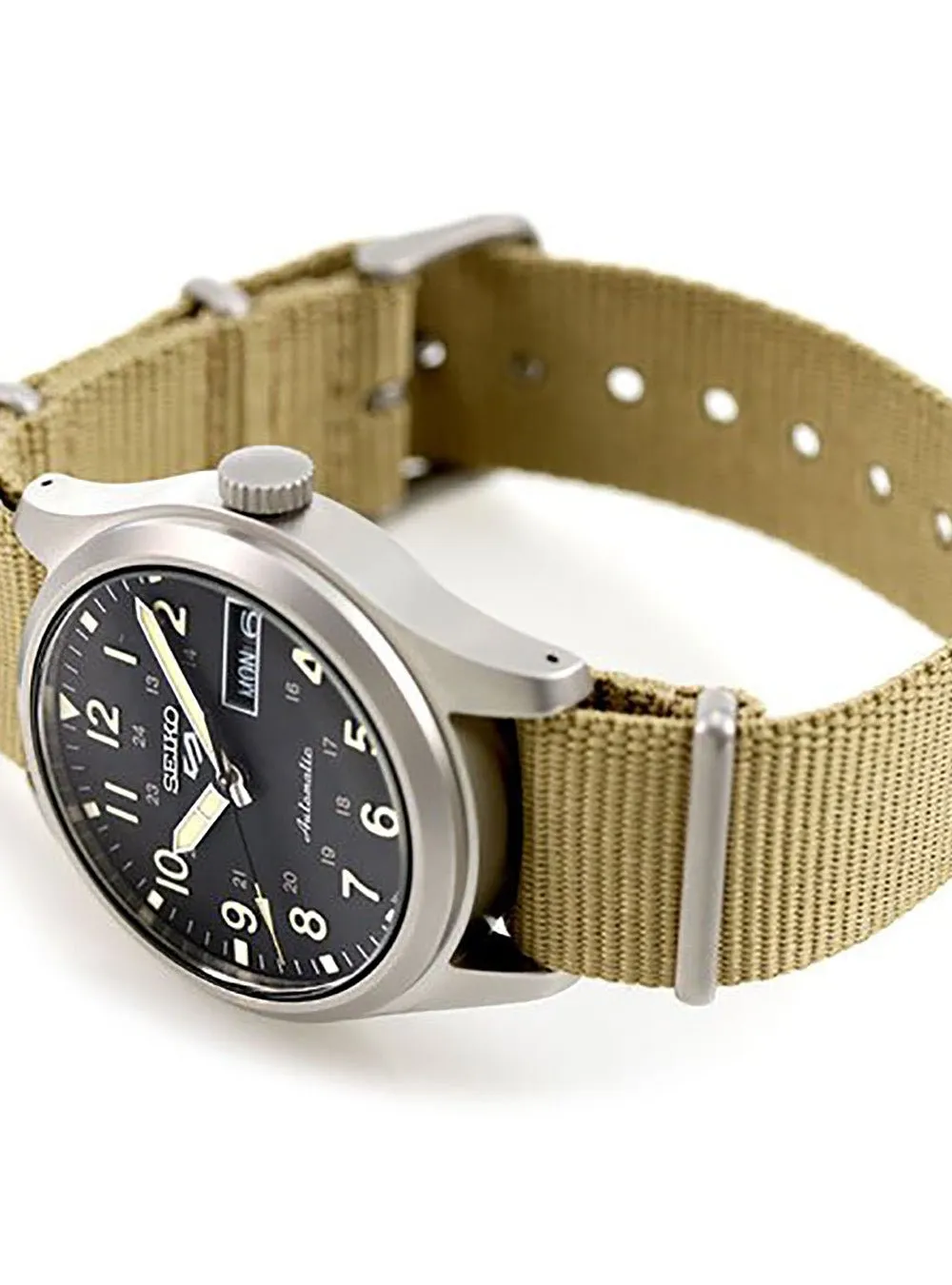 SEIKO 5 SPORTS AUTOMATIC MILITARY STYLE SBSA117 MADE IN JAPAN