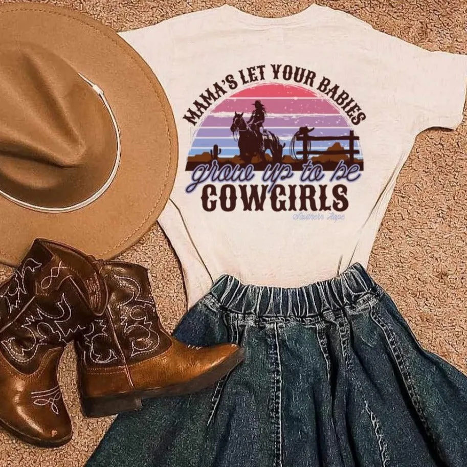 (SHORT) Be Cowgirls Short Sleeve Girls Tee