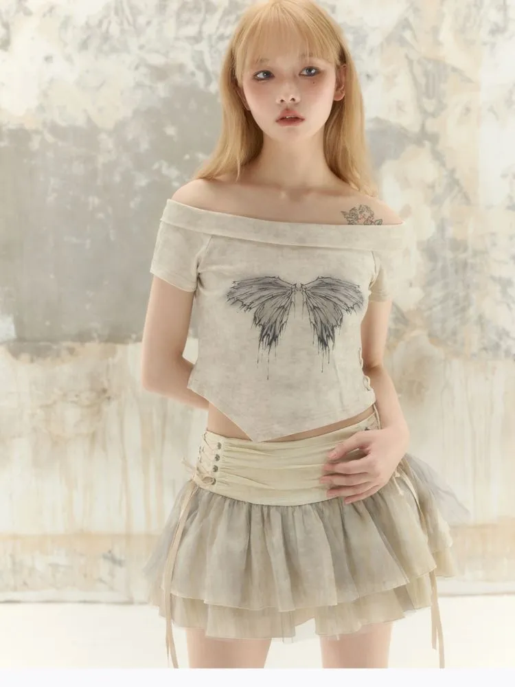 Short Sleeve Short Tee Top【s0000008397】
