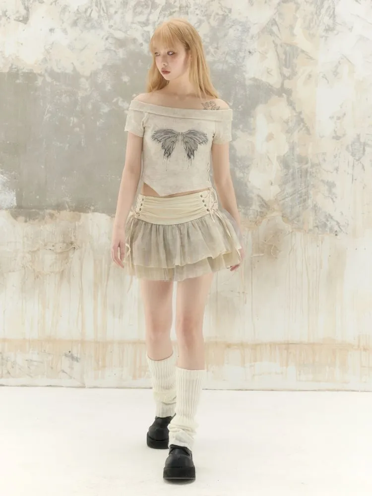 Short Sleeve Short Tee Top【s0000008397】