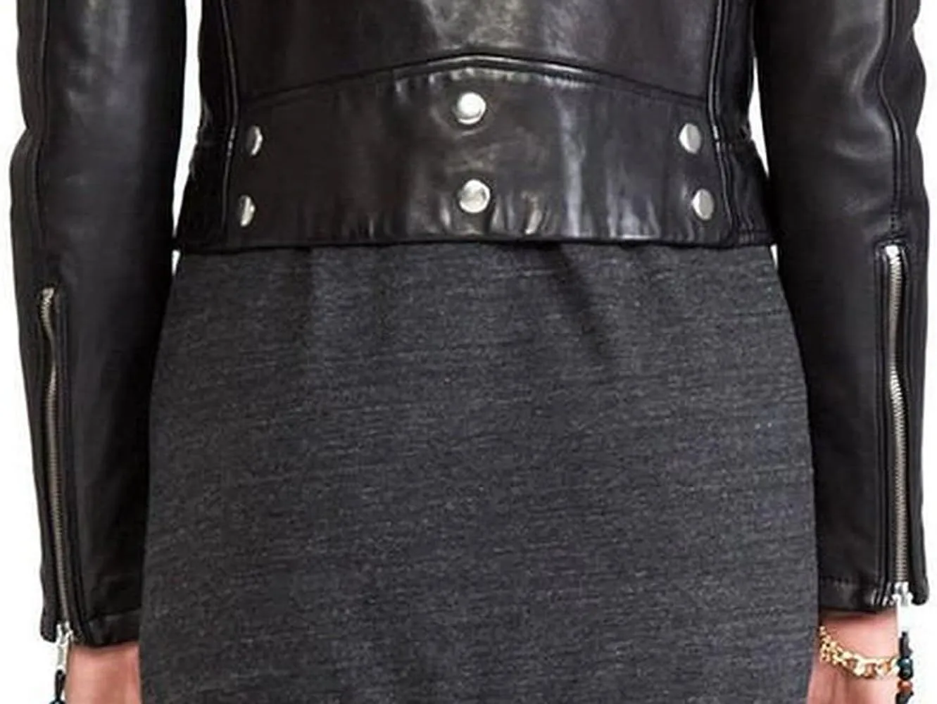 SID Women's Lambskin Leather Biker Black Jacket