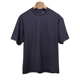 Suvin Supima tube tee in navy cotton