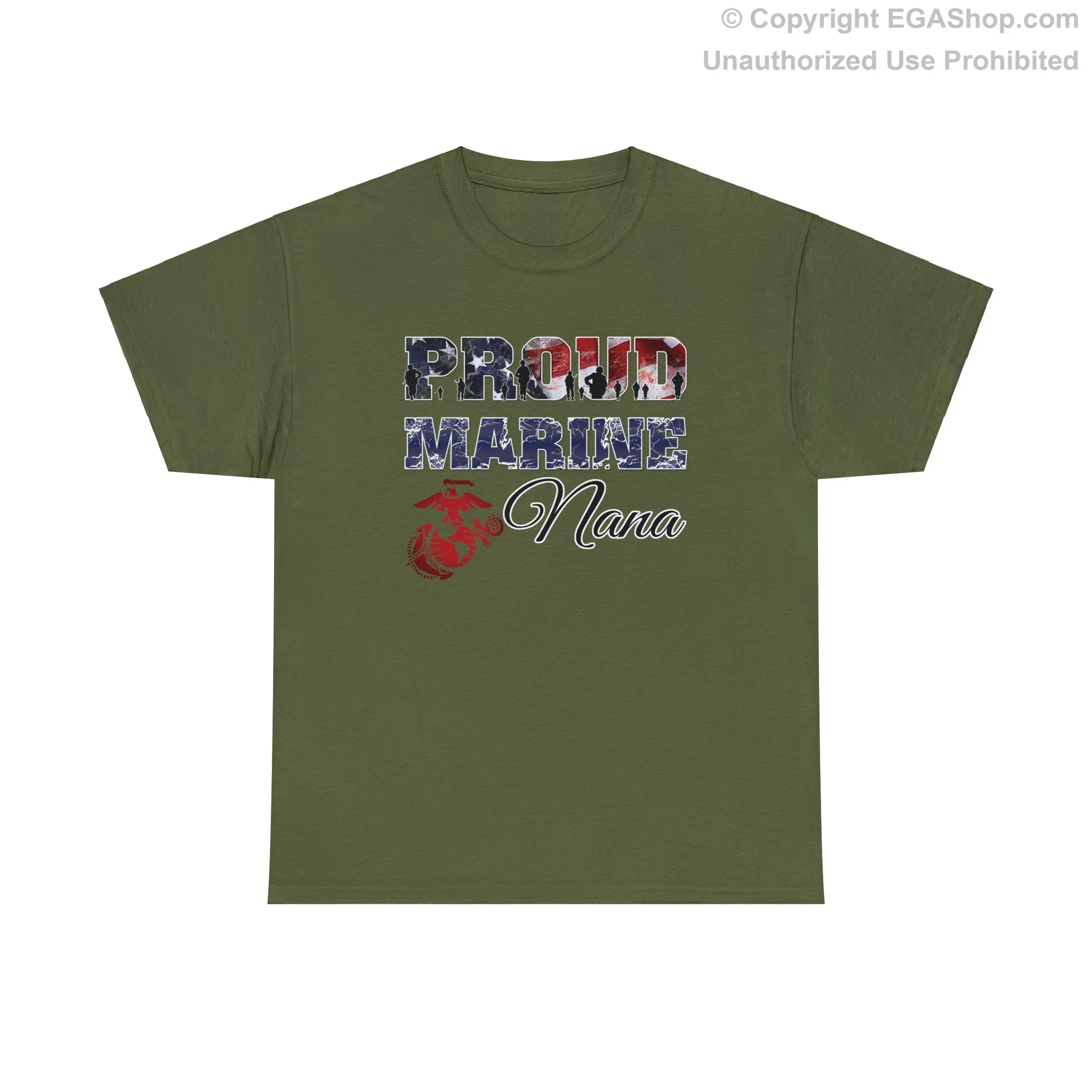 T-Shirt Proud Marine Nana (Your Choice of Colors)