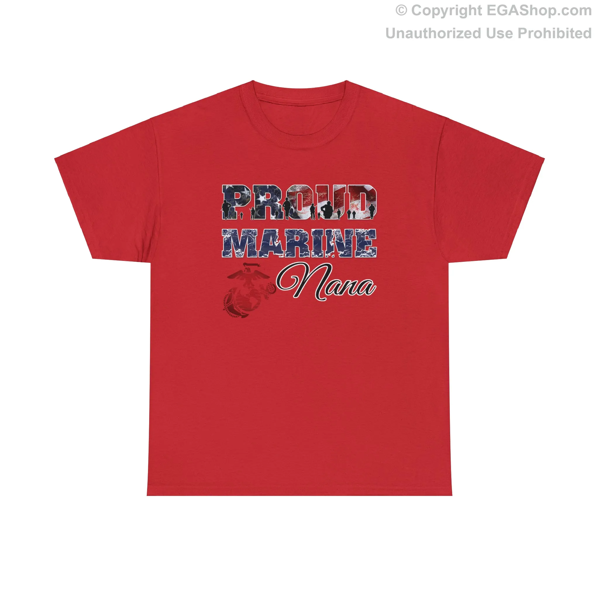 T-Shirt Proud Marine Nana (Your Choice of Colors)