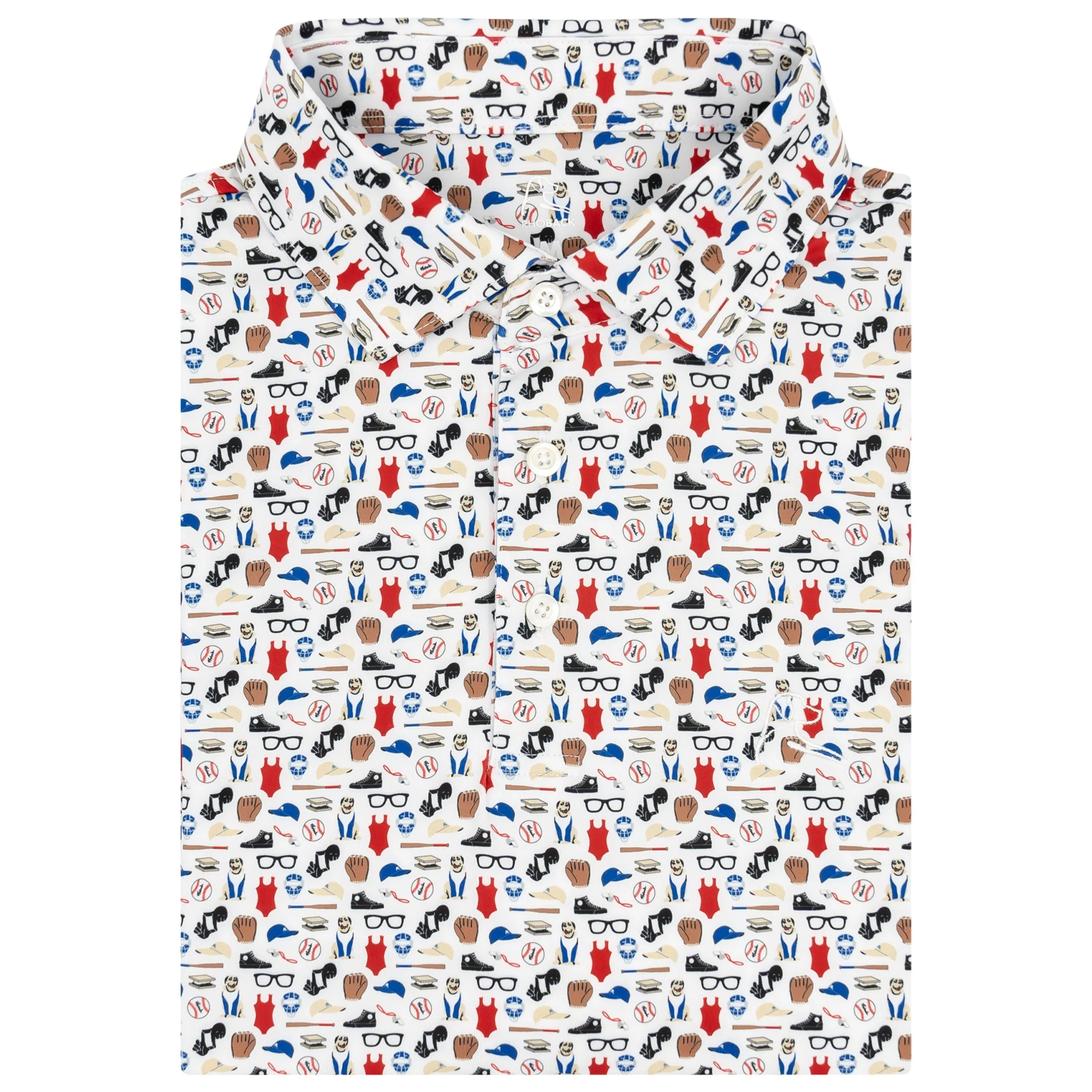 Performance Polo Shirt - The Great Bambino in Classic White