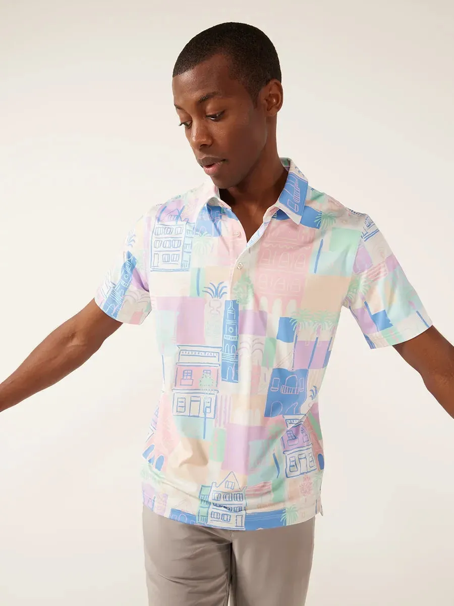 The King Street (Performance Polo 2.0)- Off White Pastel- Chubbies