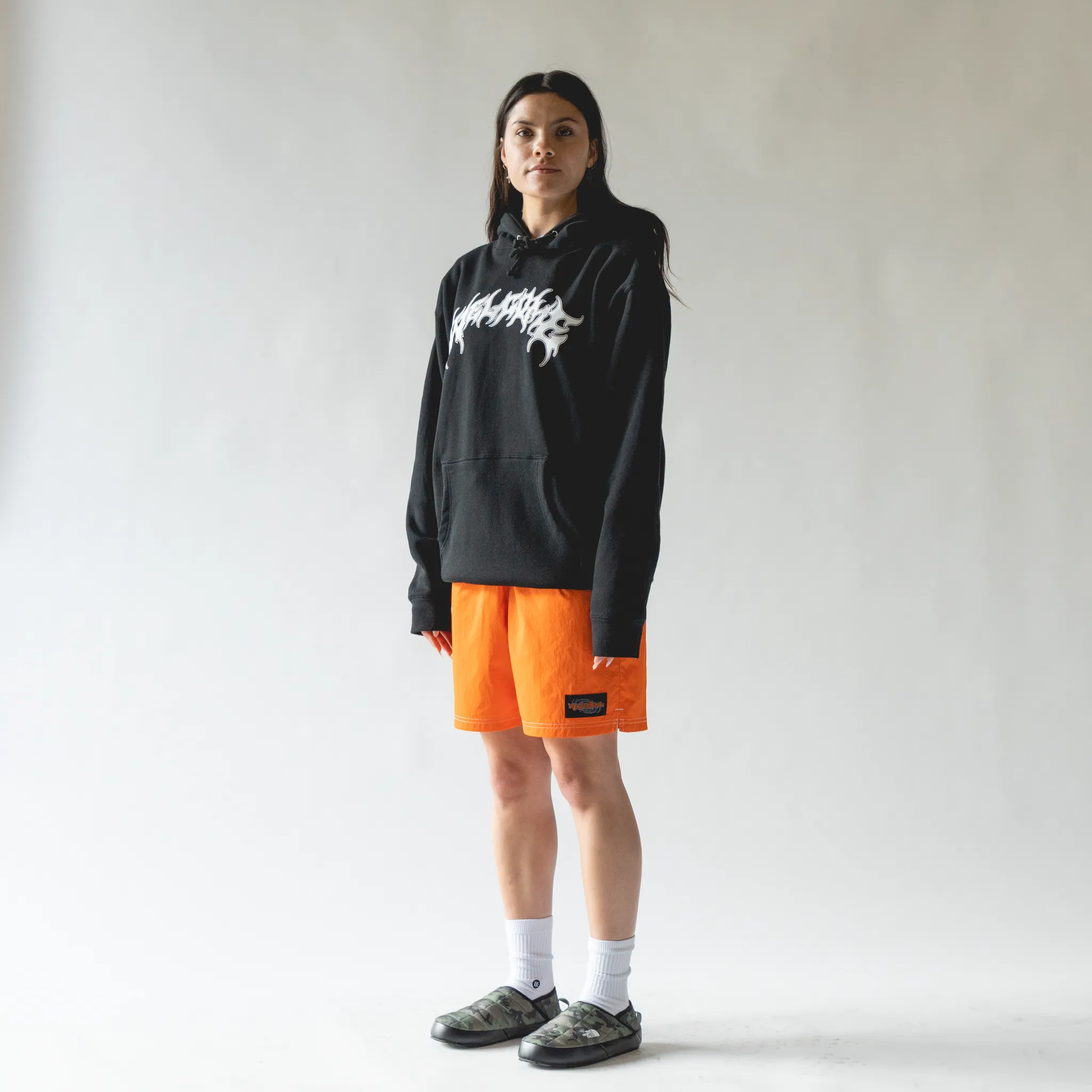 Vortex Contrast Stitch Nylon Shorts - Puffin