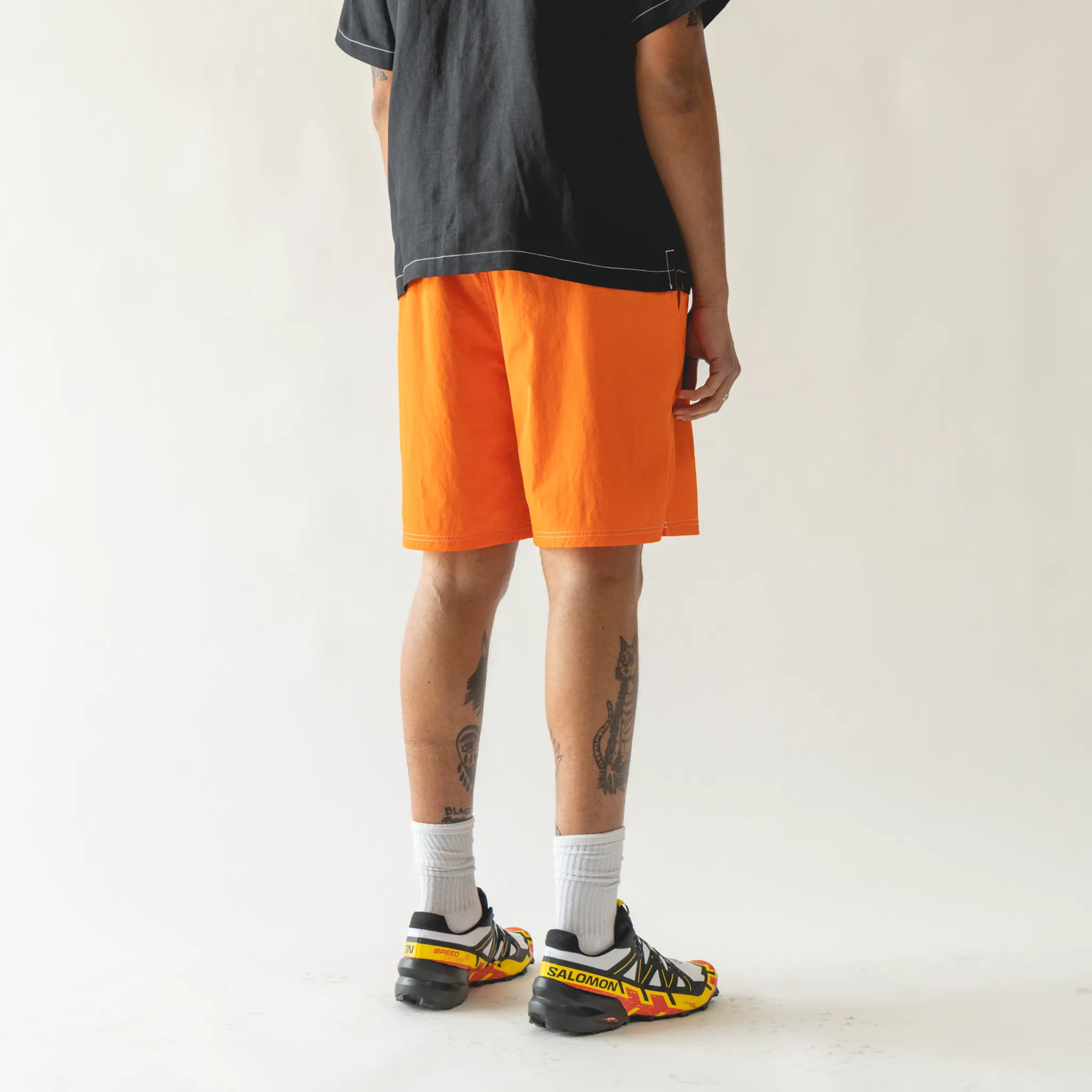 Vortex Contrast Stitch Nylon Shorts - Puffin