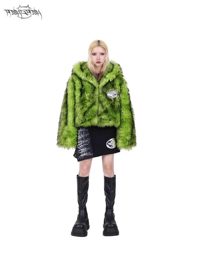 Warm hooded silhouette short jacket【s0000005058】