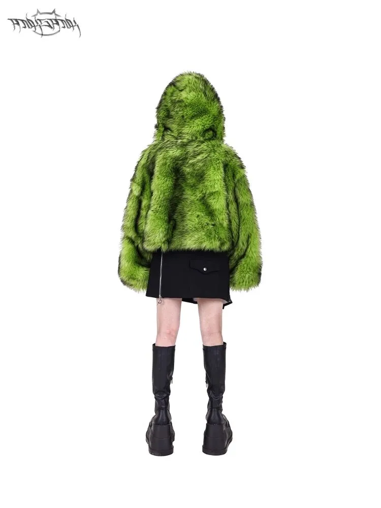 Warm hooded silhouette short jacket【s0000005058】