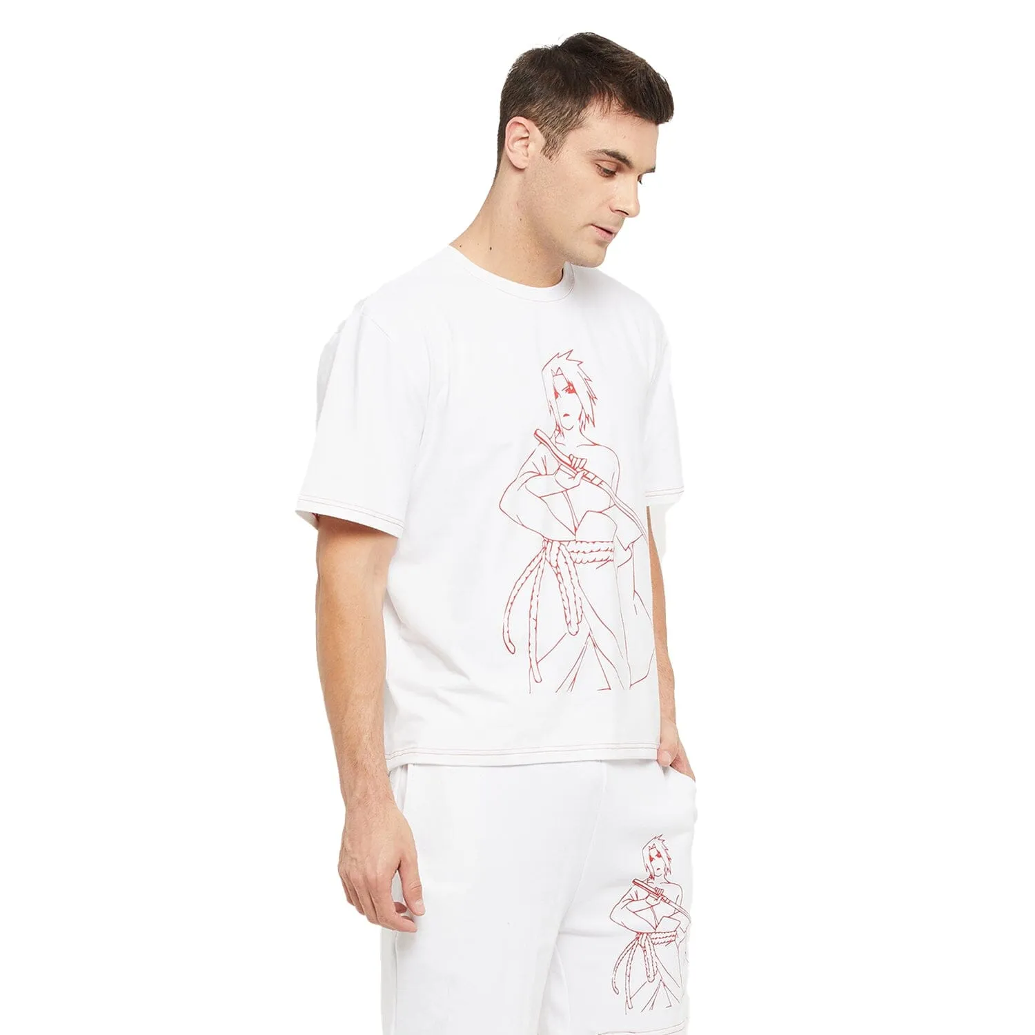 White Naruto Boxy Fit Tshirt