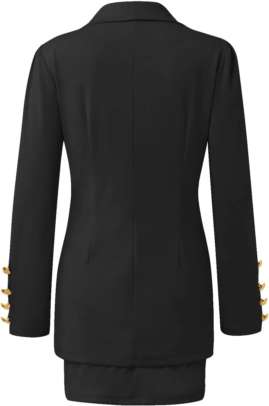 Women's Casual Business Suits Formal Blazer Jackets Puff Sleeve Coat with Mini Skirts Two Piece Outfits