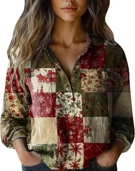 Womens Cotton Linen Button Down Shirt 2025 Long Sleeve Cotton Linen Tops for Women Casual Collared Blouses Loose Fit