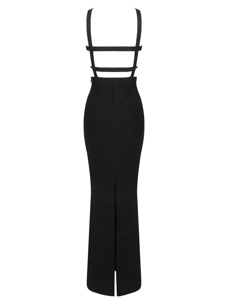 Women’s Cut-Out Black Gown