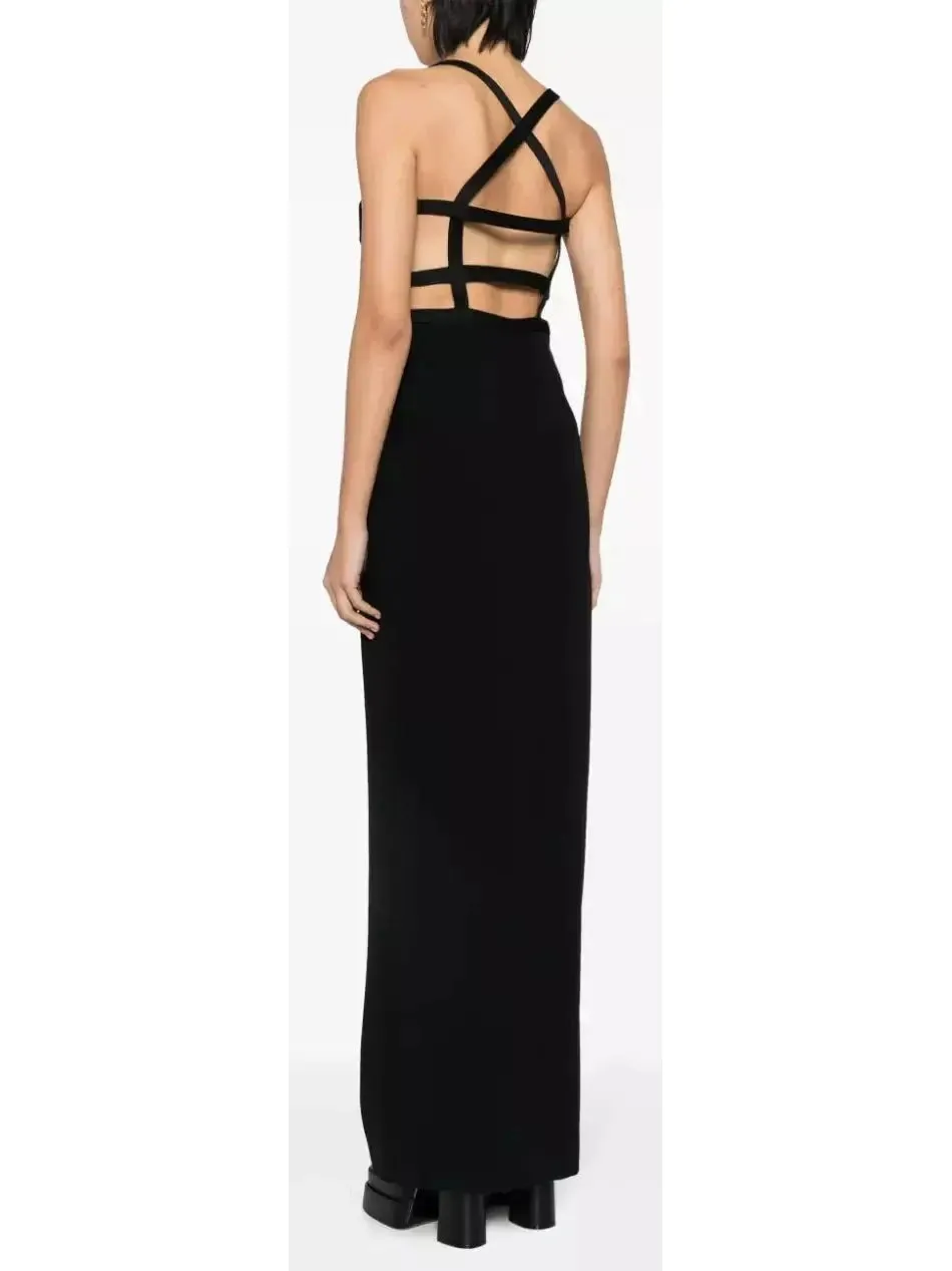 Women’s Cut-Out Black Gown