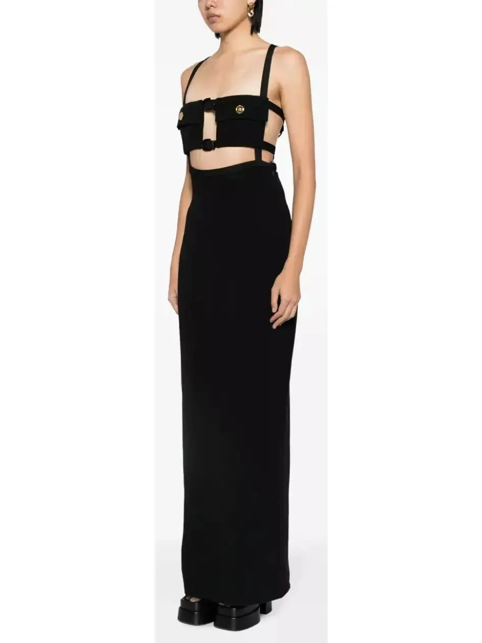 Women’s Cut-Out Black Gown
