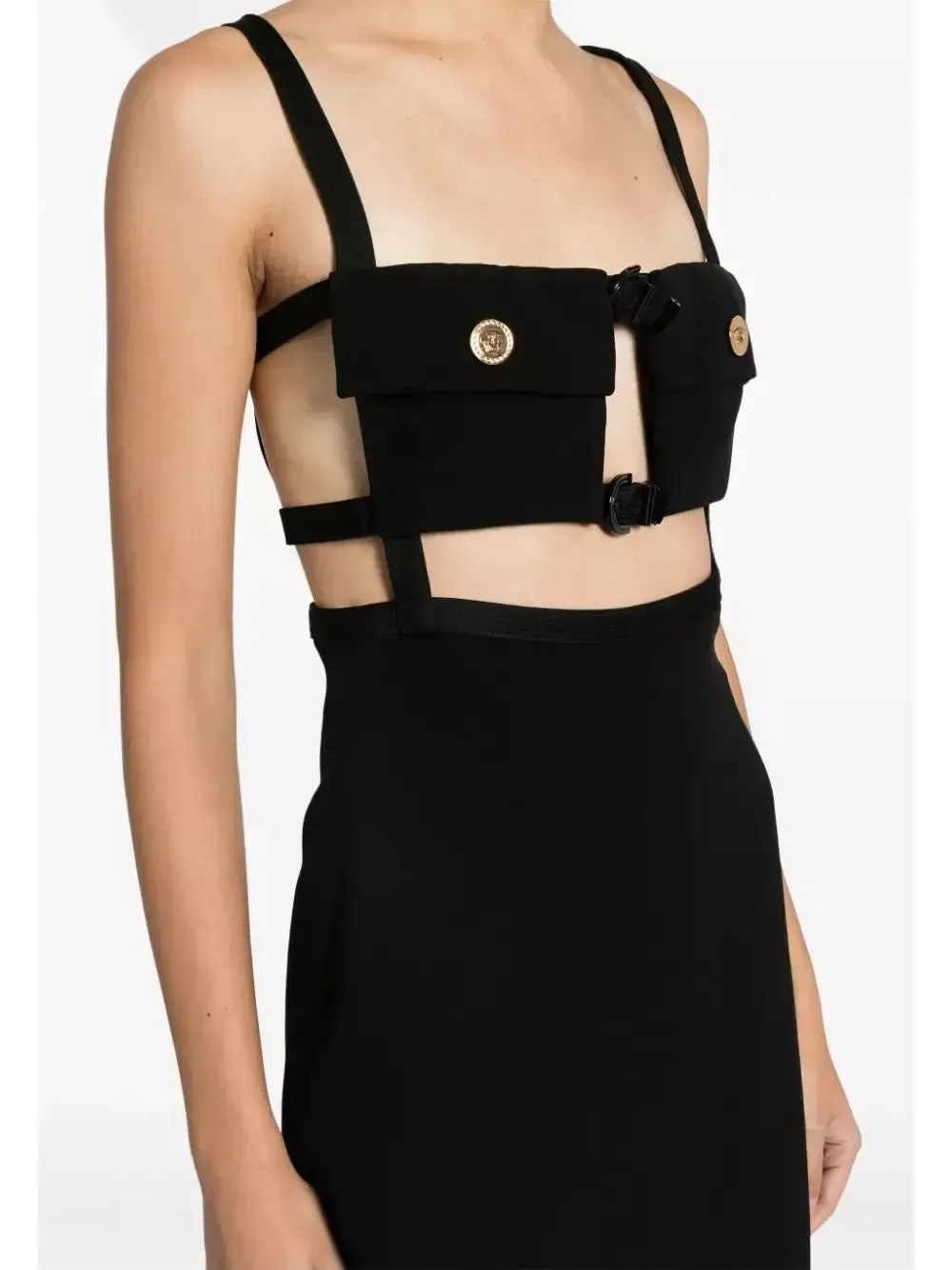Women’s Cut-Out Black Gown