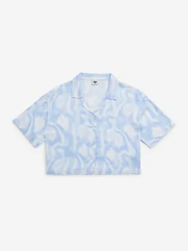 Y&F Kids Blue Abstract Design Shirt