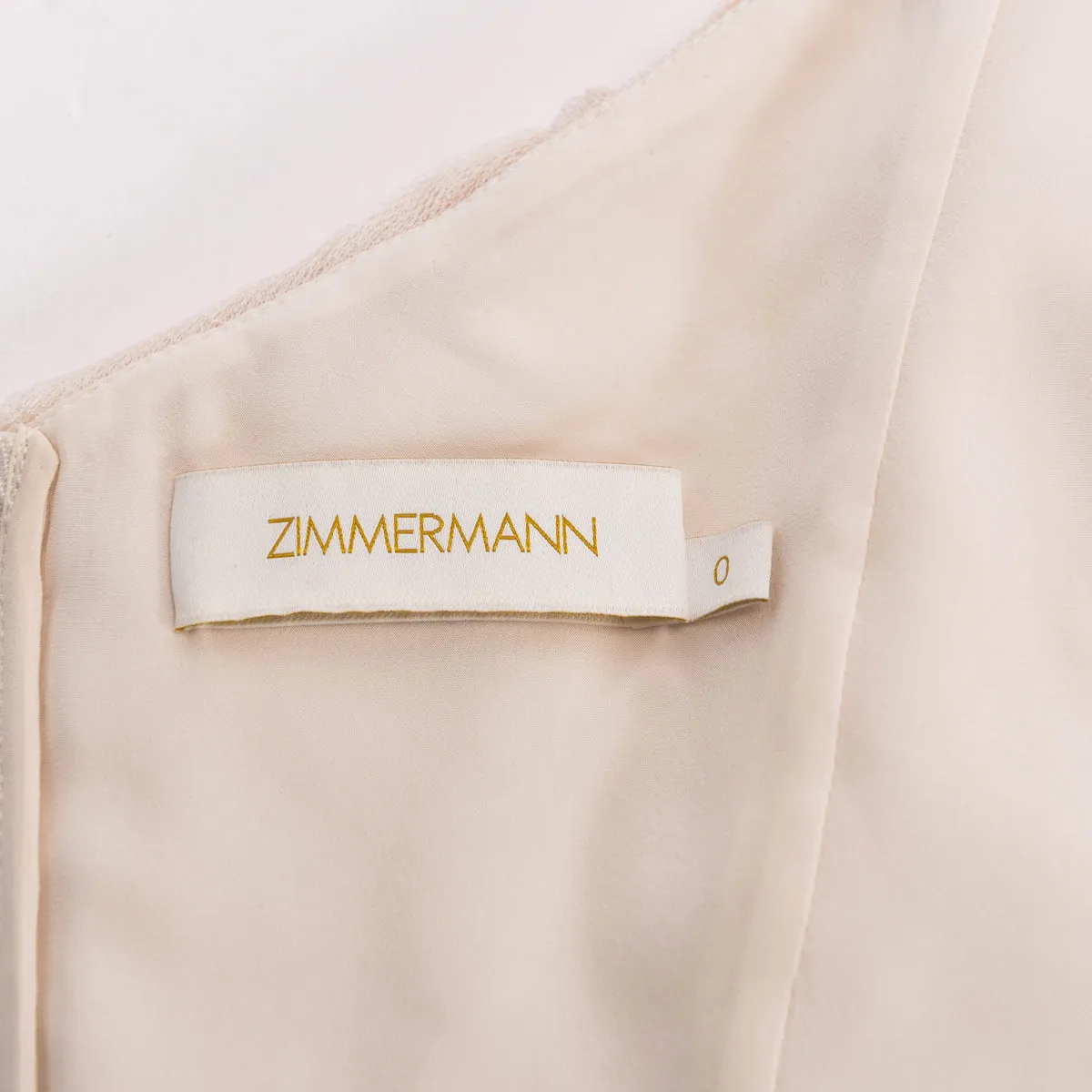 Zimmermann Cream Tulle Rhythmic Chain Pearl Top 0